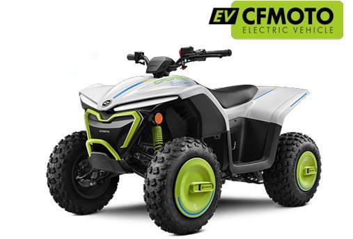 2023 CFMOTO CFORCE EV110 Polar White Lemon Green / Polar White Lava Orange