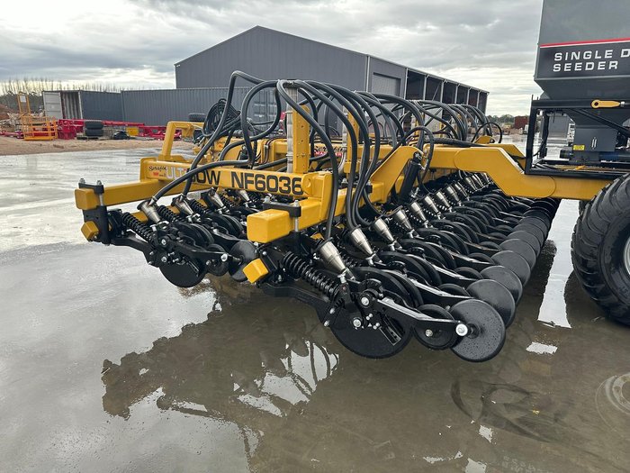 0 SERAFIN ULTISOW NARROW FOLD SINGLE DISC SEEDER NEW YELLOW