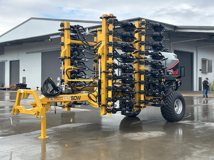 0 SERAFIN ULTISOW NARROW FOLD SINGLE DISC SEEDER NEW YELLOW