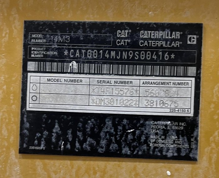 2019 Caterpillar 14M3 YELLOW