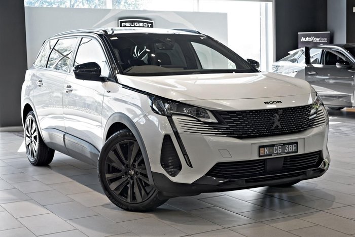 2023 Peugeot 5008 GT Sport P87 MY23 Pearl White