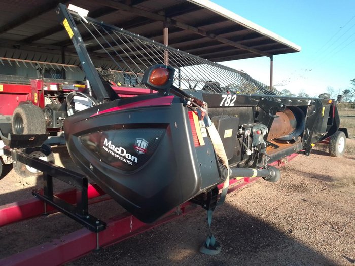 2019 MacDon P8 Canola Pick Up Front RED