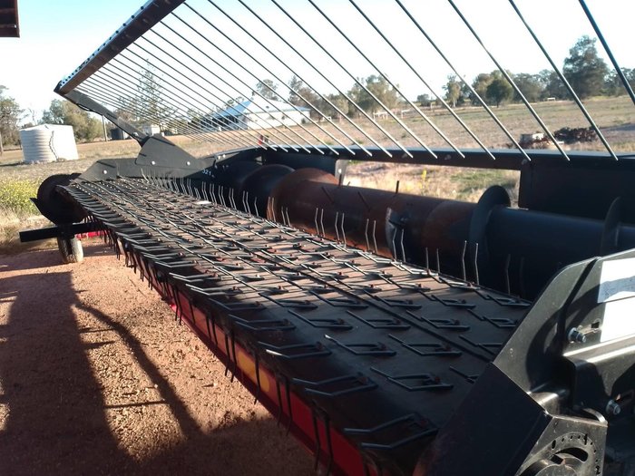 2019 MacDon P8 Canola Pick Up Front RED