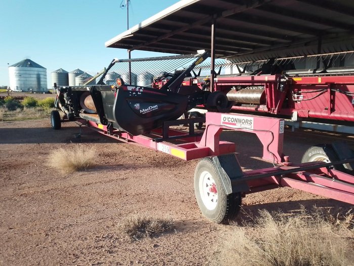 2019 MacDon P8 Canola Pick Up Front RED