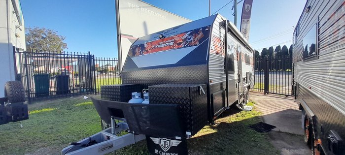 2023 JB Caravans Dirt Road Xtreme 22' Front Door