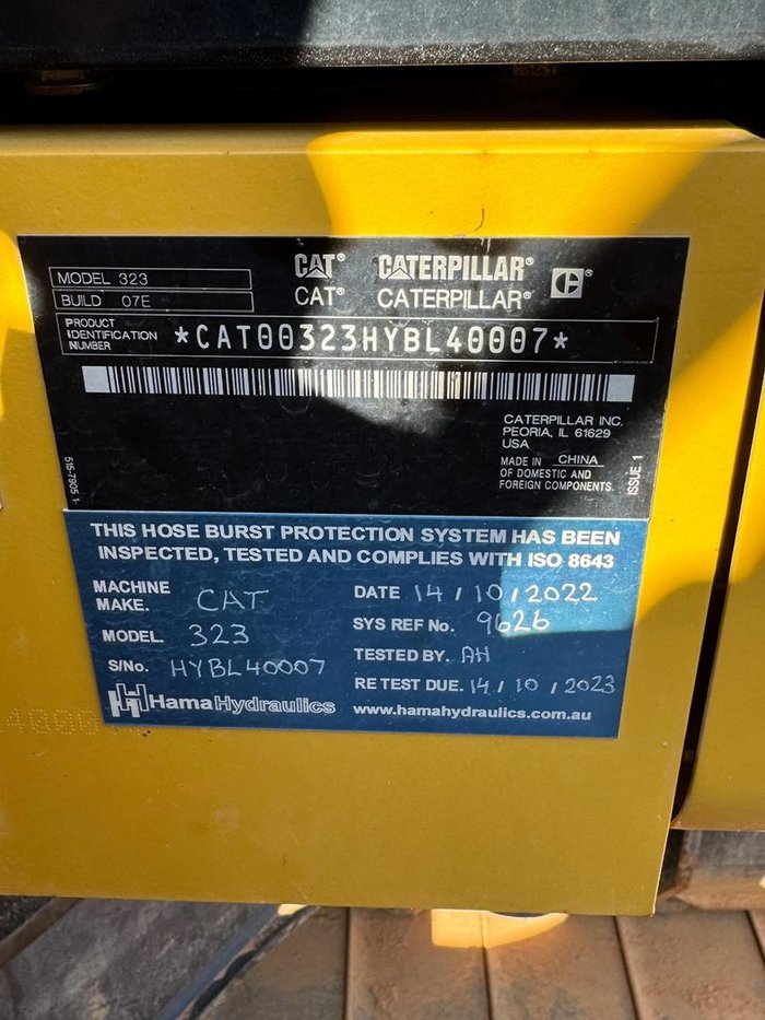 2022 Caterpillar 323