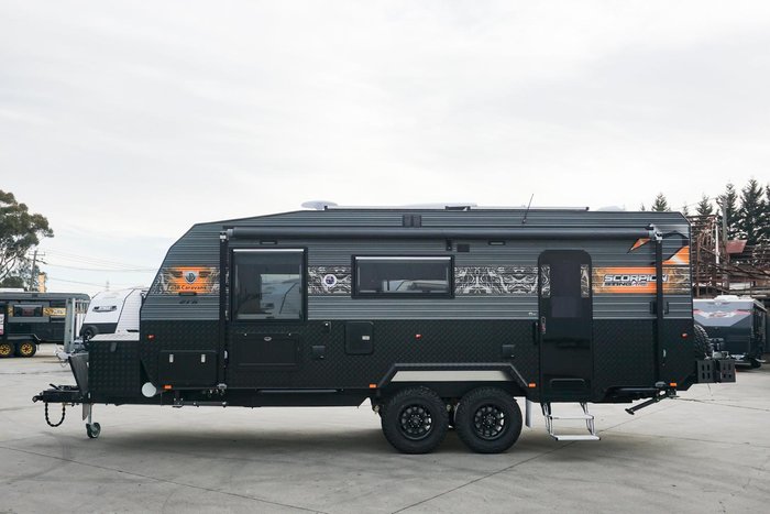 2024 JB Caravans Scorpion Sting Air 21'6 Rear Door