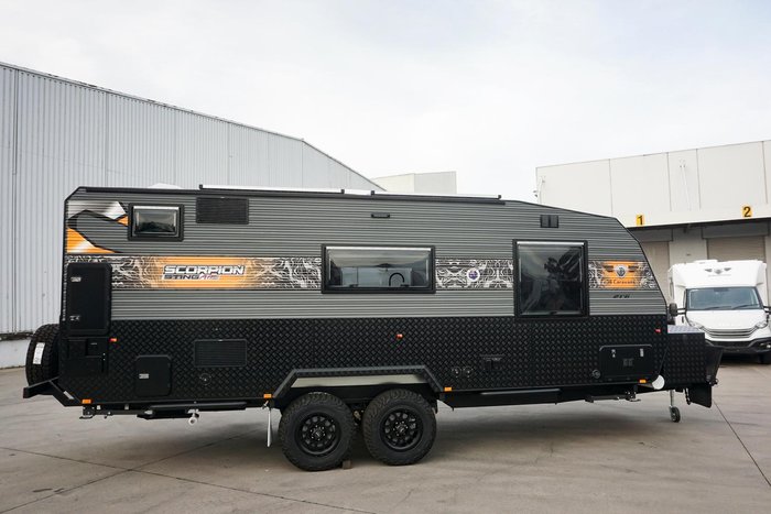 2024 JB Caravans Scorpion Sting Air 21'6 Rear Door