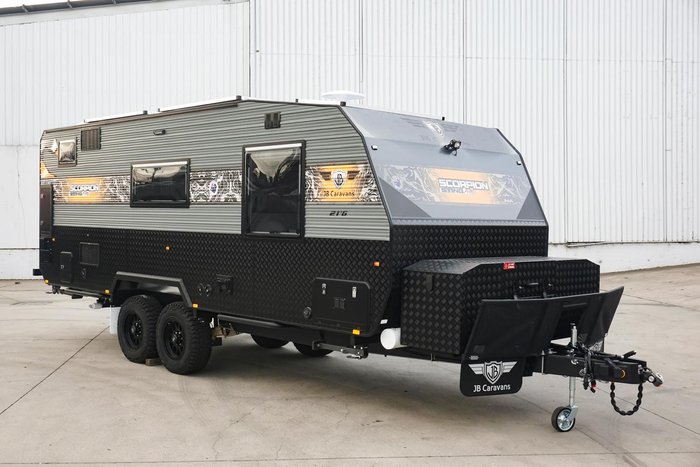 2024 JB Caravans Scorpion Sting Air 21'6 Rear Door