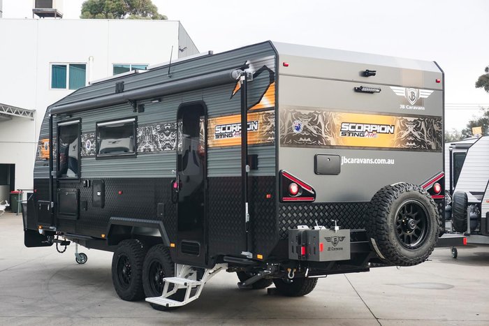 2024 JB Caravans Scorpion Sting Air 21'6 Rear Door