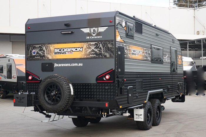 2024 JB Caravans Scorpion Sting Air 21'6 Rear Door