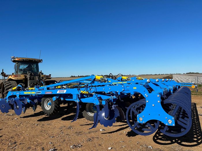 0 Farmet Triton Heavy 660Ps Combined Disc And Tyne Cultivator BLUE