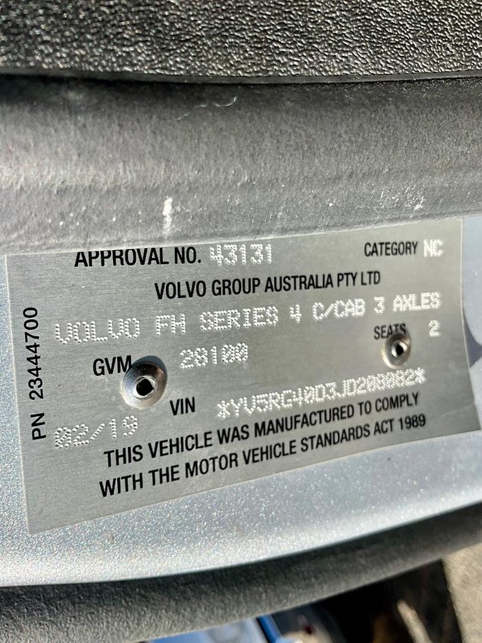 2019 Volvo Fh540 Globetrotter Only 684000 Klm Low Hours $163600 +Gst FH 540 GLOBETROTTER