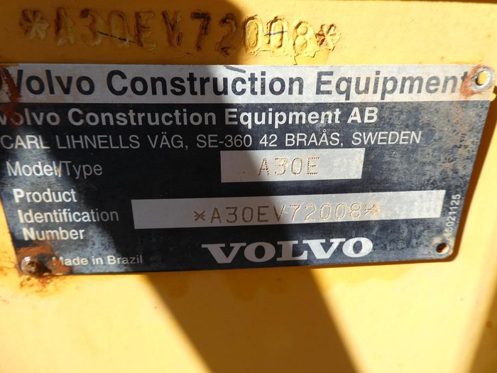 2008 Volvo A30e YELLOW