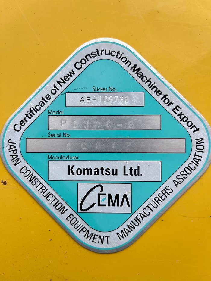 2008 Komatsu Pc300-8 Yellow