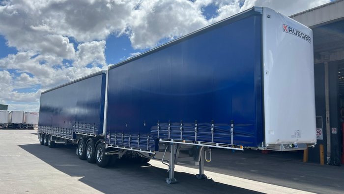 2025 Krueger 34P Drop Deck Mezzanine B Double Blue