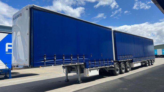 2025 Krueger 34P Drop Deck Mezzanine B Double Blue