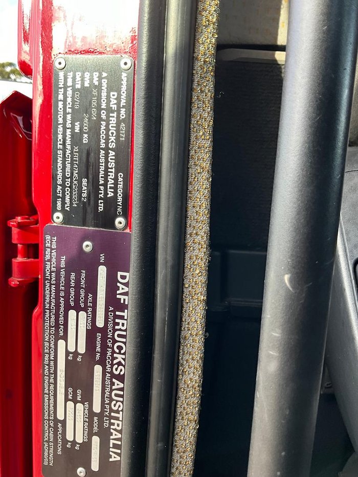 2020 DAF 105-510 New Eng 130621 Klm Ago Kw Hist $95000+Gst DAF 105-510 BIG CAB MAROON