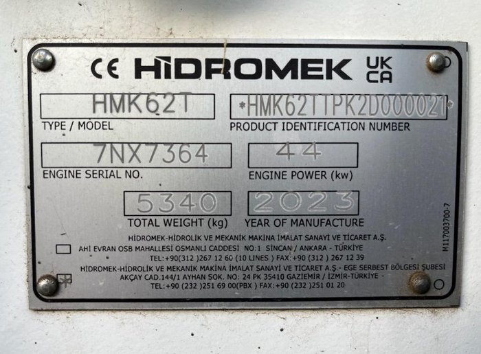 0 Hidromek Hmk62t White