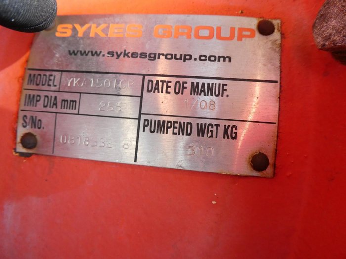 2008 SKYES YKA 150 SELF PRIMING ORANGE
