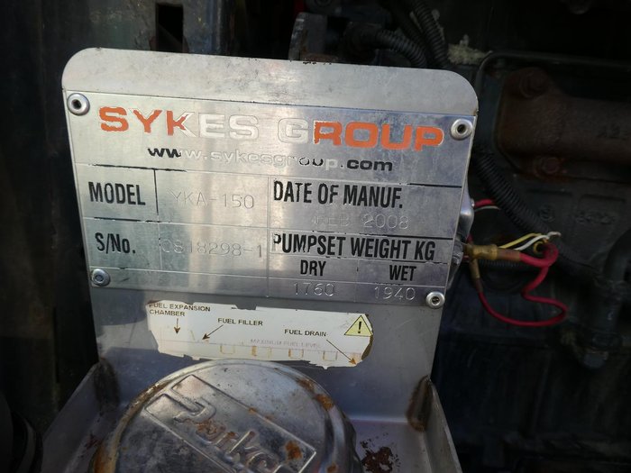 2008 SKYES YKA 150 SELF PRIMING ORANGE