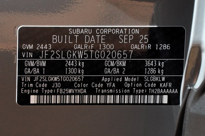 2025 Subaru FORESTER MY26 Subaru Forester Hybrid Touring AWD Wagon CVT (SLGBKLW )