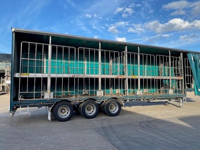 2016 Vawdrey 24P Drop Deck Curtain Sider Auto Mezz Decks Green