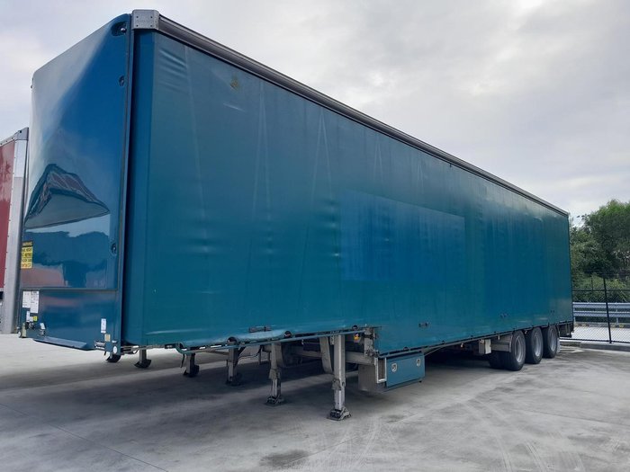2016 Vawdrey 24P Drop Deck Curtain Sider Auto Mezz Decks Green