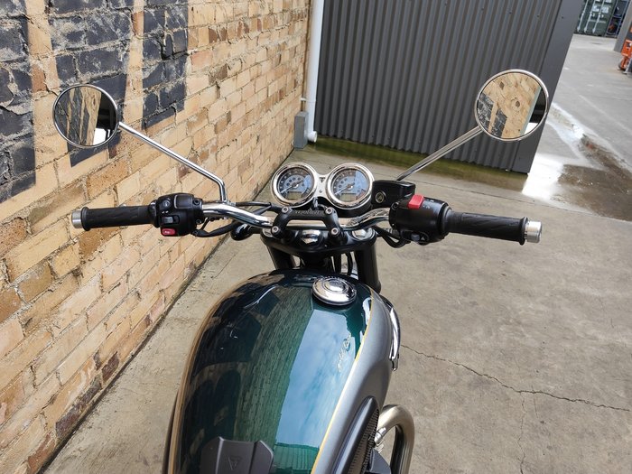 2022 TRIUMPH BONNEVILLE T100 5 ROAD SILVER / GREEN