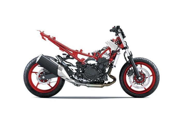 2025 Kawasaki Z500 SE Z Red