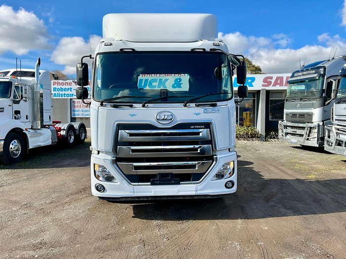 2019 UD Quon Gw 26460 Only 121000 Klm Suit New Byer $159000+Gst UD QUON 26-460 WHITE