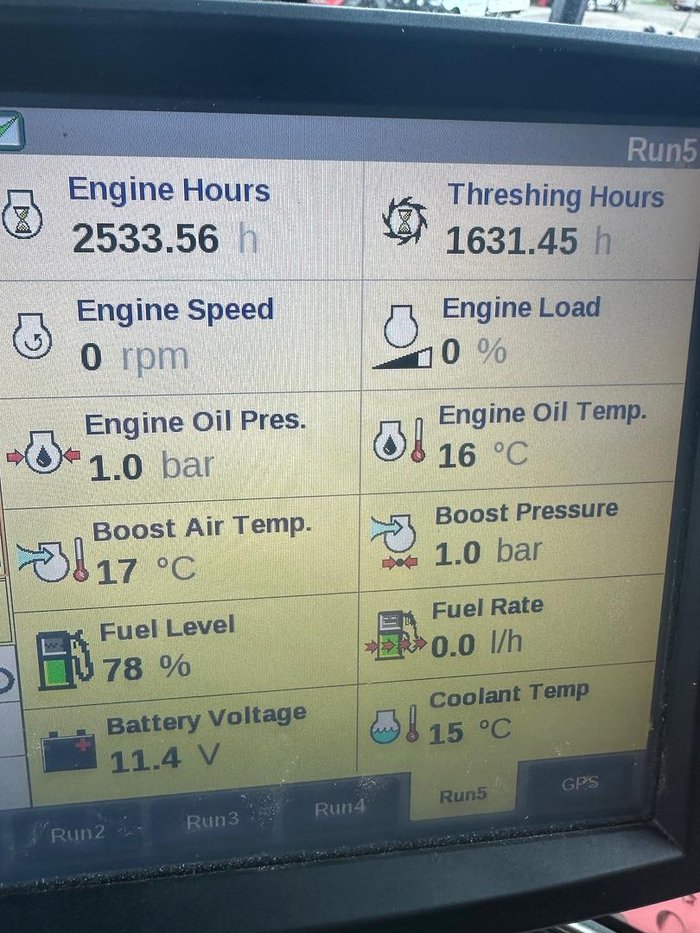 2020 CASE IH 8250 Combine Suspended Tracks