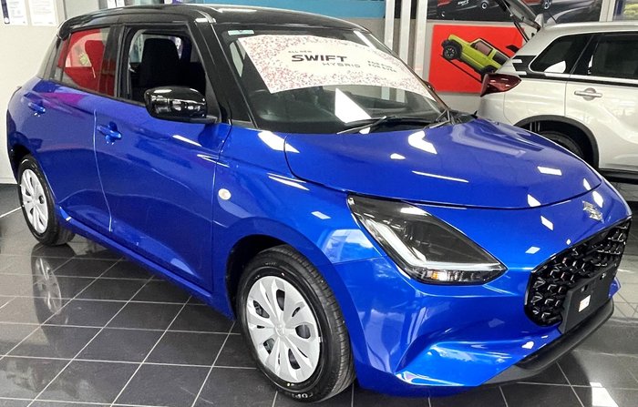 2024 Suzuki Swift Hybrid UZ Frontier Blue Pearl with Black Roof