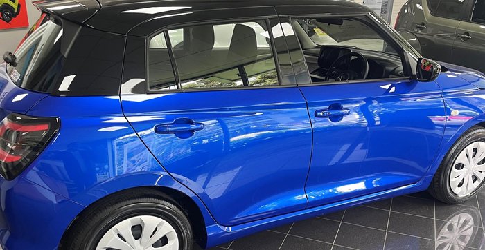 2024 Suzuki Swift Hybrid UZ Frontier Blue Pearl with Black Roof