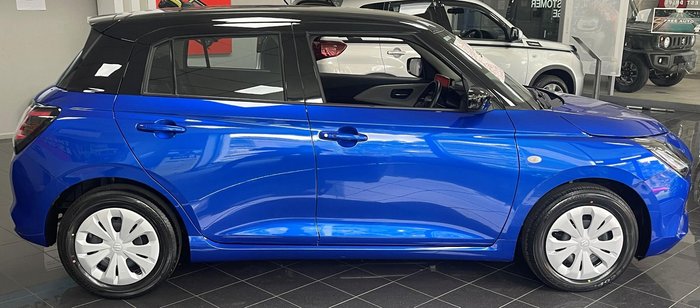 2024 Suzuki Swift Hybrid UZ Frontier Blue Pearl with Black Roof