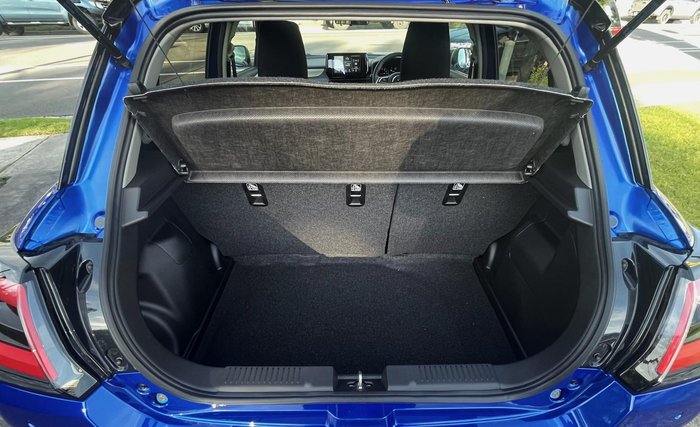 2024 Suzuki Swift Hybrid UZ Frontier Blue Pearl with Black Roof