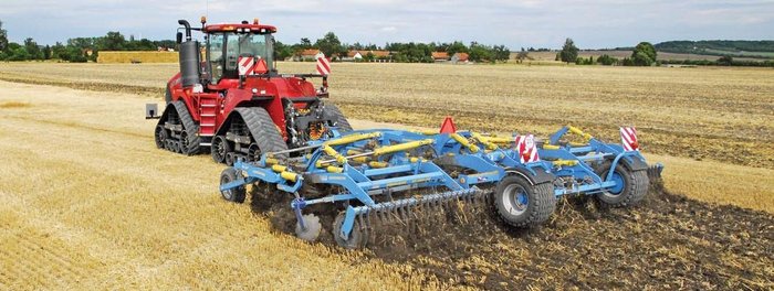 0 Farmet Tx470ps Combination Disc & Tyne Cultivator W Double Vee Roller BLUE