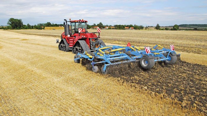 0 Farmet Tx470ps Combination Disc & Tyne Cultivator W Double Vee Roller BLUE