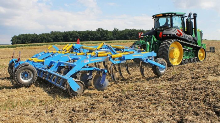 0 Farmet Tx470ps Combination Disc & Tyne Cultivator W Double Vee Roller BLUE