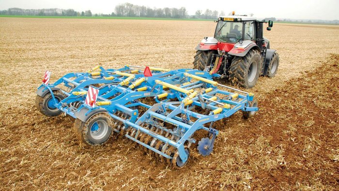 0 Farmet Tx470ps Combination Disc & Tyne Cultivator W Double Vee Roller BLUE