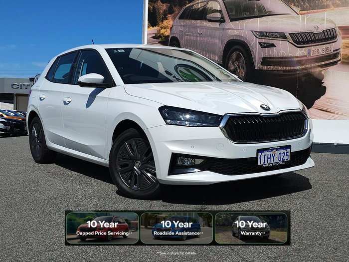 2024 SKODA Fabia 85TSI Select PJ MY24 Moon White