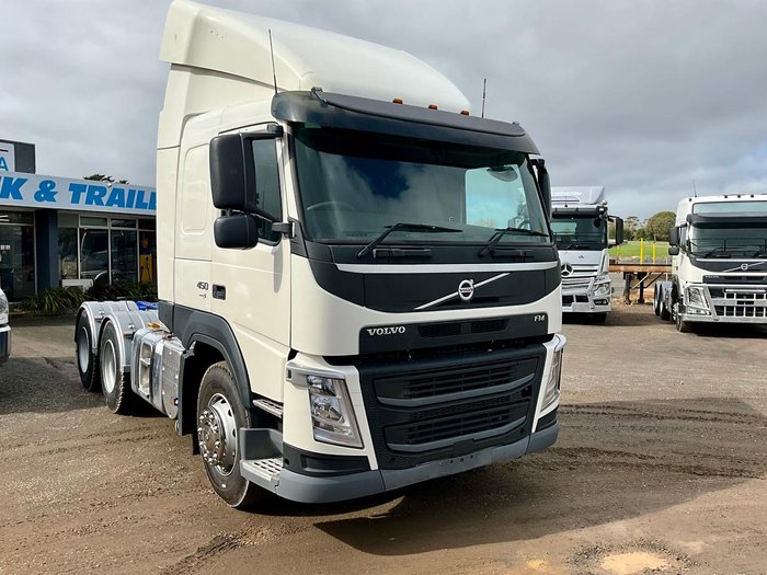 2018 Volvo Fm 450 Low Klm 397000 Klm Hist Hyd Rwc $150000+Gst FM450 SLEEPER WHITE