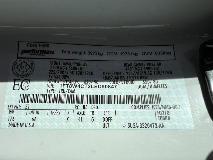2020 Ford F450 Lariat
