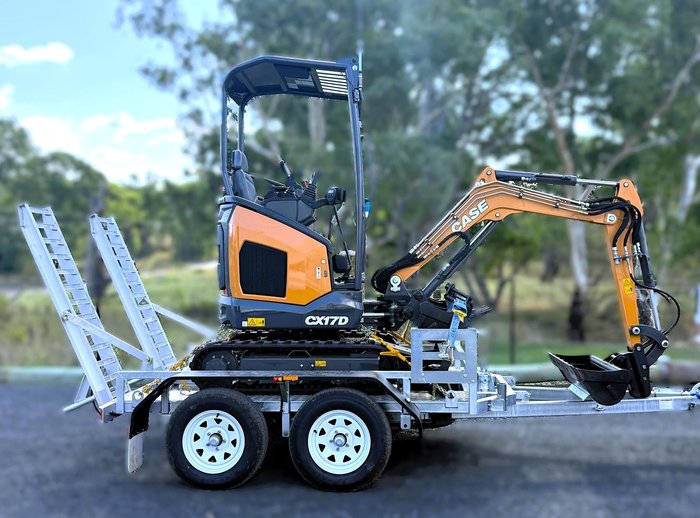 CASE CE Cx17d Mini Excavator, Trailer And Buckets