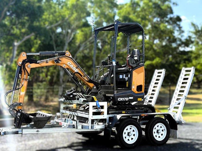 CASE CE Cx17d Mini Excavator, Trailer And Buckets