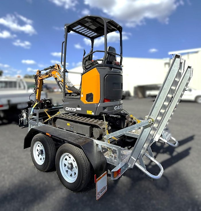 CASE CE Cx17d Mini Excavator, Trailer And Buckets