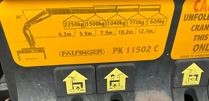 2014 UD Gk 17 420 Palfinger Pk 11502C See Spec $90000+Gst UD PK 17-420 WHITE