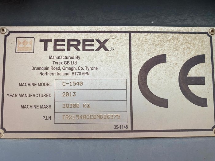 2013 TEREX FINLAY C 1540