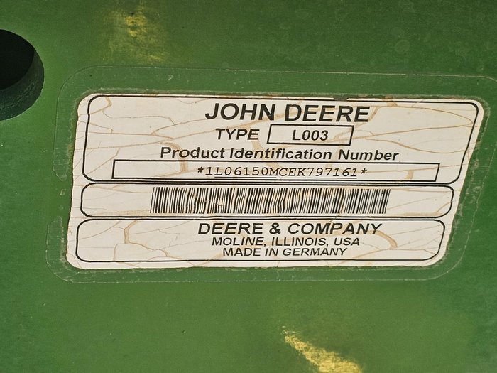 2014 John Deere 6150M Green