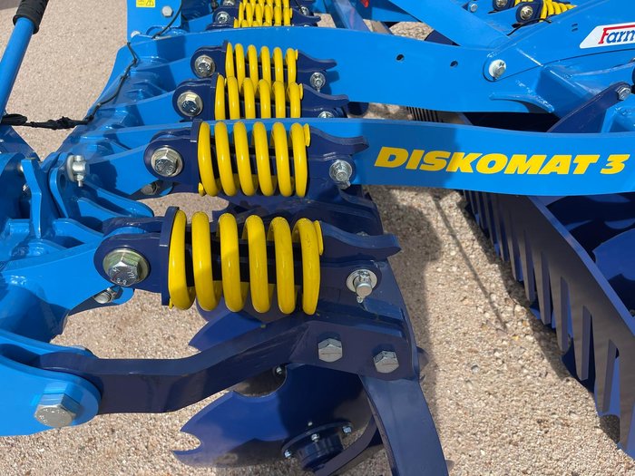 0 FARMET DISKOMAT 3N HEAVY DUTY LINKAGE SPEED DISC BLUE
